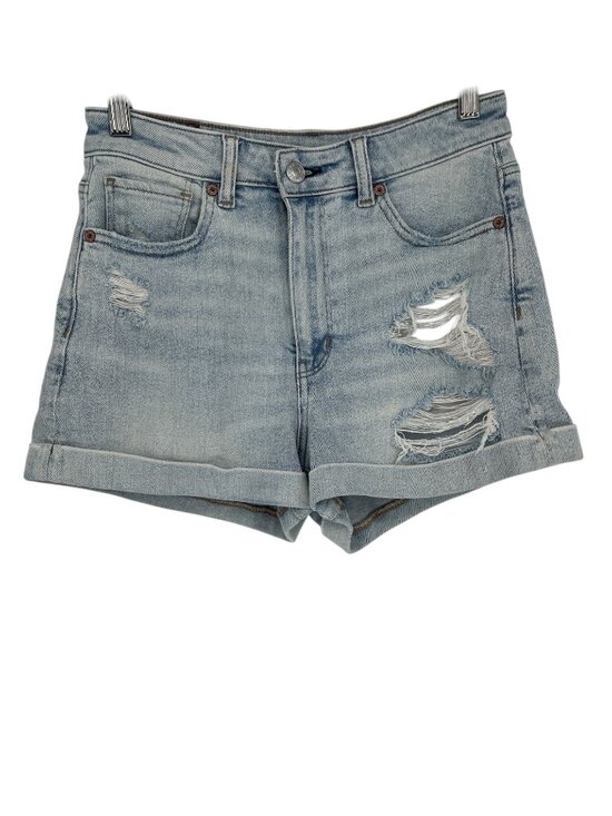 American Eagle Outfitters Pants - American Eagle Mom Jean Short Stretch Size 2 Light Wash Cuffed